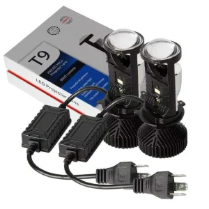 Spot H4 Dual Light 2 Lenses Projector Lens Y6DY7DY8DY1Y10 Fisheye High Power Motorcycle LED Light 12-24V