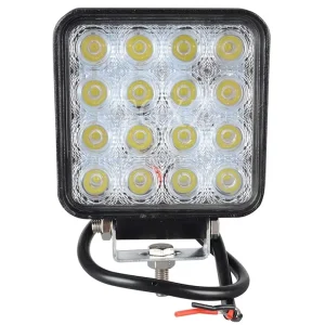 Square 12V 24V 16LED Spotlight 4 Inch Car LED Work Light 48W for Off-road SUV