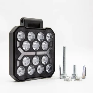 Square 20W Off Road LED Work Light 12 V IP67 Waterproof 7000K 1800 Lumens Universal Fitment for Truck