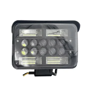 Square 5Inch 48LED 144W LED Work Light Large View High Low Beam for Car Vehicle Tractor Forklift
