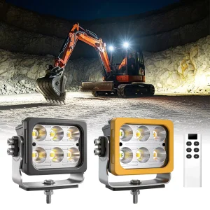 Square Flood LED Fog Driving Work Light for 4×4 Boat ATV UTV SUV Vehicle Automotive Truck Car Offroad