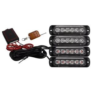 Strobe Warning Lamps Wireless Remote Control Red Blue Daytime Running Flash Light for Car Emergency Signal Lamp Warning Lights