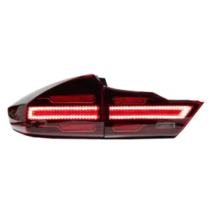 Style Full LED Tail Light Assembly for Porsche Honda City Sequential Turn Brake Running Canbus Plug and Play Auto Part
