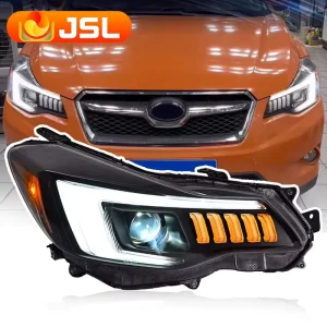 Suitable for 12 17 Subaru XV Headlamp Assemblies with Modified LED Lenses Dynamic Daytime Running Lights Flowing Steering