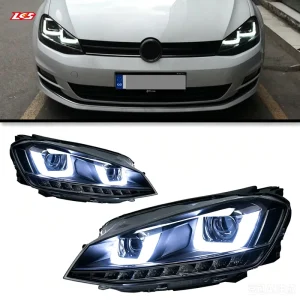 Suitable for 13-17 Volkswagen Golf 7 Modified LED Lens Headlight Low-rise Daytime Running Light Turn signal