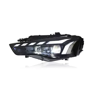 Suitable for Audi A5 Headlight Assembly Modification to RS Model LED Scanning Running Lights and Sequential Turn Signals
