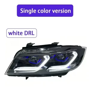 Suitable for BMW 3 Series E90 Dual Color Headlight Assembly Modified with LED Lens Daytime Running Light Flow