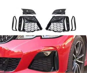 Suitable for BMW 3 Series G20 Pre Model Modified Gloss Black 340 Fog Light Frame