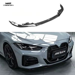 Suitable for BMW 4 Series 20 26 420i 430i 440i Sport Style Carbon Fiber Front Lip Bumper Shovel Accessory Kit Easy to Install