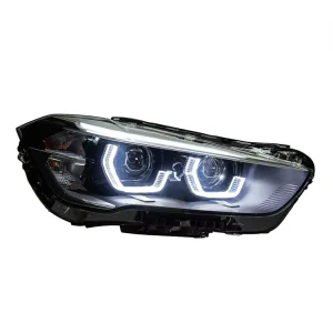 Suitable for BMW X1 F48 Headlight Assembly Modified LED Spoon Daytime Running Lights Bi LED Projector Headlights