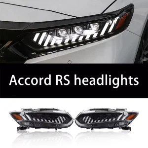 Suitable for Honda Accord Headlight Assembly Modification RS with Lens Headlights Plug and Play Accessories