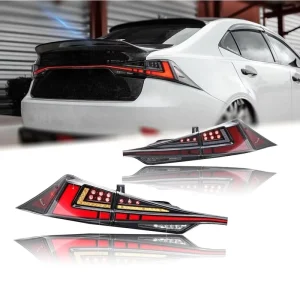 Suitable for Lexus IS Taillight Assembly Modification and Upgrade LED Through Running Lights Flowing Turn Signals