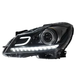 Suitable for Mercedes Benz C Class W204 Model LED Headlight Assembly Modified with LED Headlights