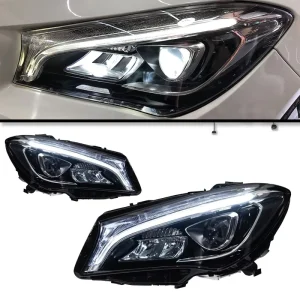Suitable for Mercedes Benz CLA Headlight Assembly Low Trim Upgraded to High Trim Full LED Light Source
