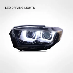 Suitable for Toyota HIGHLANDER Headlights Assembly Modification LED Daytime Running Light Bifocal Lens Xenon Headlight