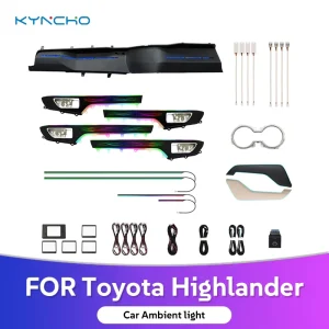 Suitable for Toyota Highlander Symphony Ambient Lighting Smart Flowing LED Color Change Interior Car Ambiante Light