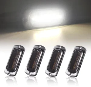 Super Bright 12LED Truck Side Marker Lamp Blue LED Clearance Warning Light Daytime Running Light for Trailer Car RV