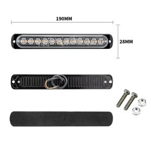 Super Bright 12V 24V Vehicle Side Marker Light Gap Light Red White Truck Trailer Car LED Side Marker Flash Light