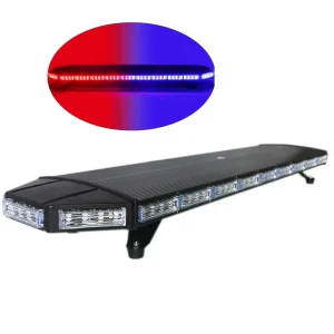 Super Bright 48” 122cm Red Blue Led Strobe Light Bars Aluminum Body 12v 24v Charger Vehicle Traffic Advisor Flasher Lamp For