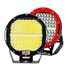 Super Bright 9 Inch 408W White 6500K IP67 Waterproof Aluminum LED Work Lamp Auto Work Lights JK Wrangler Chevy SUV