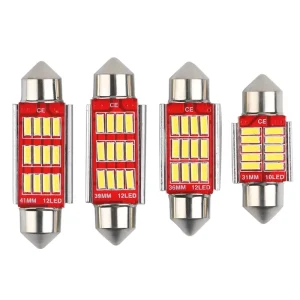 Super Bright Canbus Festoon Light 4014 12SMD 31mm 36mm 39mm 41mm NO Error Car Top Light License Plate Light With Car Interior