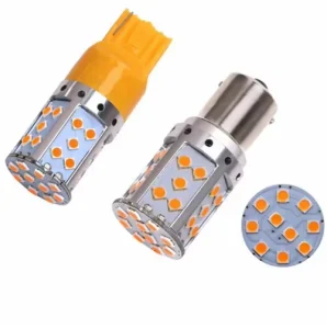Super Bright Car LED Turn Signal Light Bulb 12-24V Error Free 3030 35SMD Canbus BA15S BAU15S for 1156 1157 7440 7443 T20