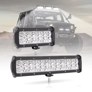 Super Bright Double Row LED Bar Lights for Car & Truck Offroad Use Spot Beam 6063 Aviation Aluminum 9-36V