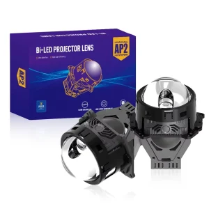 Super Bright LD0965 Bi Projector Lens LED Headlights With 3570 LED Chips 75W 3324Lux Fan Cooling for 12V 24V Car LED Headlights