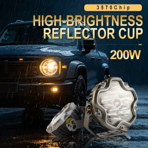 Super Bright LW27 12V 200W LED Driving Light Auxiliary Work Lamp 20000LM Super Bright Spotlight for Off road Truck SUV