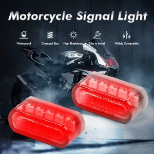 Super Bright Motorcycle Mini Turn Signal Light Universal for Most 12V Vehicle