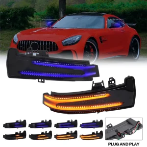 Super Quality LED Dynamic Turn Signal Lights for Benz W204 W176 W246 W212 CLA C117 GLA GLK W221 W218 Sequential Indicator Lamps