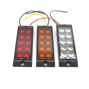 Super Slim 10 LED Truck Side Light 3 Color Optional White Red Yellow 2W 2835 Chip Universal for Cars Truck Taillights