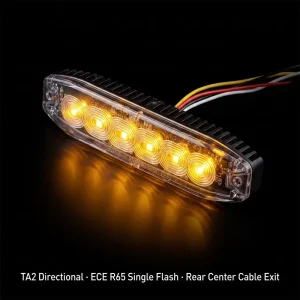 Super Slim Flush Mount 6 LED Daytime Running Light Auxiliary Driving Lighting Compatible with Truck SUV Grille or Bumper Mount