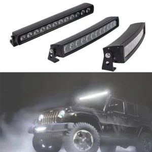 Super Slim Single Row 20-Inch IP68 LED Light Bar for Motorcycle ATV UTV Car 120W 12420lm Flood/Spot Combo Beam