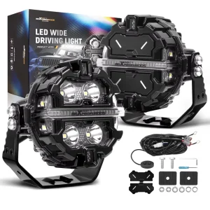 Supplier Universal LED Fog Off Road Auxiliary Light 6000K White RGB DRL for Off Road Vehicle SUV ATV UTV 4WD