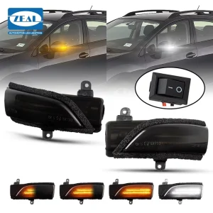 Switch Control Dual Function DRL LED Side Mirror Indicator for Subaru Crosstrek Impreza Legacy Outback Turn Signal