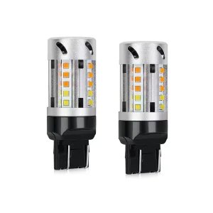 Switchback 1157 Led Canbus 7443 3157 25SMD DRL Daytime Running Light Car Brake Lamp Turn Reverse Bulb Dual Color White