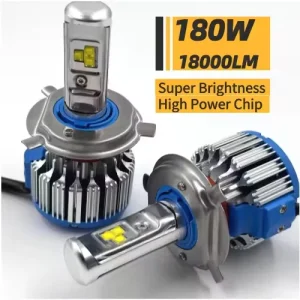 T1 Waterproof IP67 H7 H4 Car LED Headlights 6000K 9004 Bulbs Automotive Lighting System