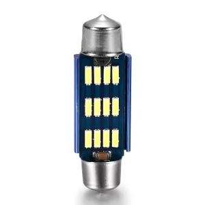 T10 12SMD 4014 DC9-30V 310LM 3.0W Canbus Universal Auto LED Festoon Lamp 41mm Interior Light