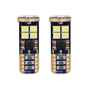 T10 194 168 W5W White LED Bulb 3030 12SMD Canbus License Plate Interior LED Light Bulb