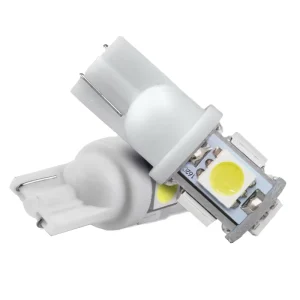 T10 2835 3030 5SMD LED Small Width Lamp Non Polar Decoding License Plate and Steering Light Bulb