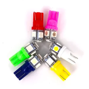 T10 5050 5 Smd Led Car License Plate Lights Indicator Clearance Lamp LED Bulbs Dc 12v