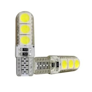 T10 Bulb 5050 6SMD Silicon PCB Silica LED Interior Light Car Lights 194 168 501 LED Bulbs Reading Lights 12V 24V