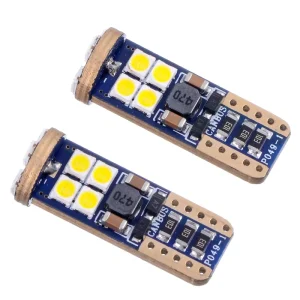 T10 Canbus 3030 12SMD LED White Car Width Indicator Light Bulb Reversing Lamps License Plate Lights
