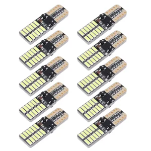 T10 Canbus Car LED Turn Signal Light T10 W5W 6000K 4014 24SMD No Error Auto Marker Reverse Parking Lamp DC12V Wedge Bulb