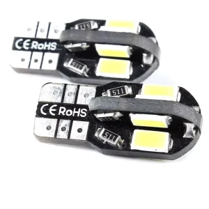 T10 Canbus LED Car Light Accessories 5630 8SMD Wide Light Indicator Multi-Color Small License Plate Tail Light 5W Power