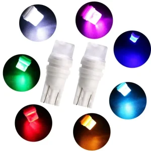 T10 Ceramic LED 12V 3W Small Car Light Bulb Day Running Light with Width Indicator Lens for Exterior Car Modification