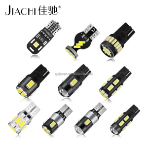 T10 High Brightness W5W RGB Multi Color LED Bulb 12V 24V Canbus 4014 SMD Strobe Flash for Car Interior License Plate Light