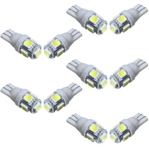 T10 LED 5050 5SMD W5W Wide License Plate Light Bulb for Car