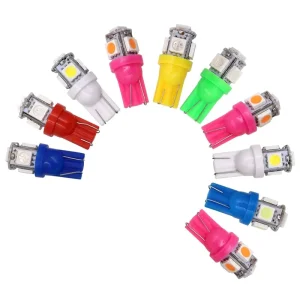 T10 LED Bulb 12V 6000K White Canbus W5W 194 168 5050 5SMD Signal Light for Car Interior Dome Reading Lamp